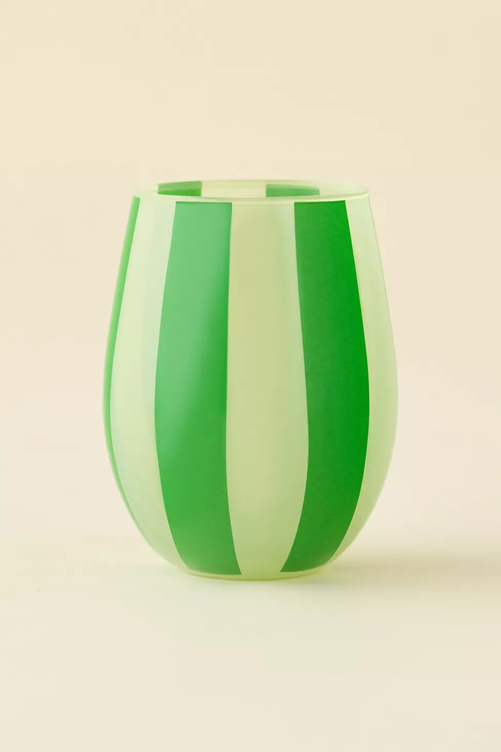 Striped Stemless Wine Glass | Urban Outfitters (US and RoW)