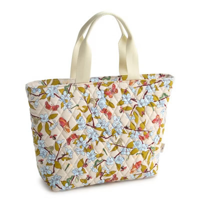 Vera Bradley Women's Outlet Cotton Essential Lunch Tote Bag Abuzz | Target