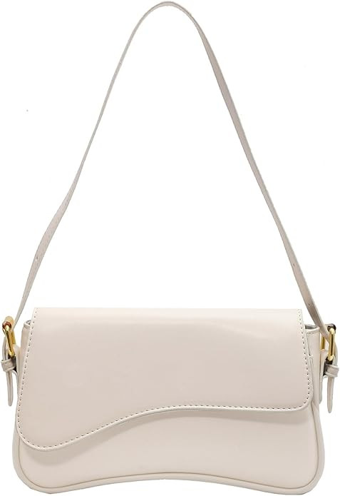 Shoulder Bag for Women Y2K Trendy Purse Vegan Leather Hobo Handbags Clutch Saddle Bag with 2 Remo... | Amazon (US)