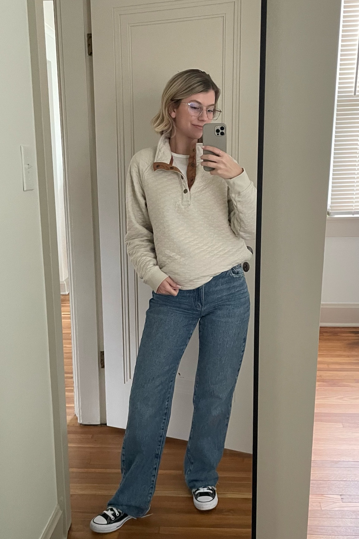 Cozy men’s pullover and my new favorite jeans! 

#LTKcurves #LTKstyletip #LTKFind