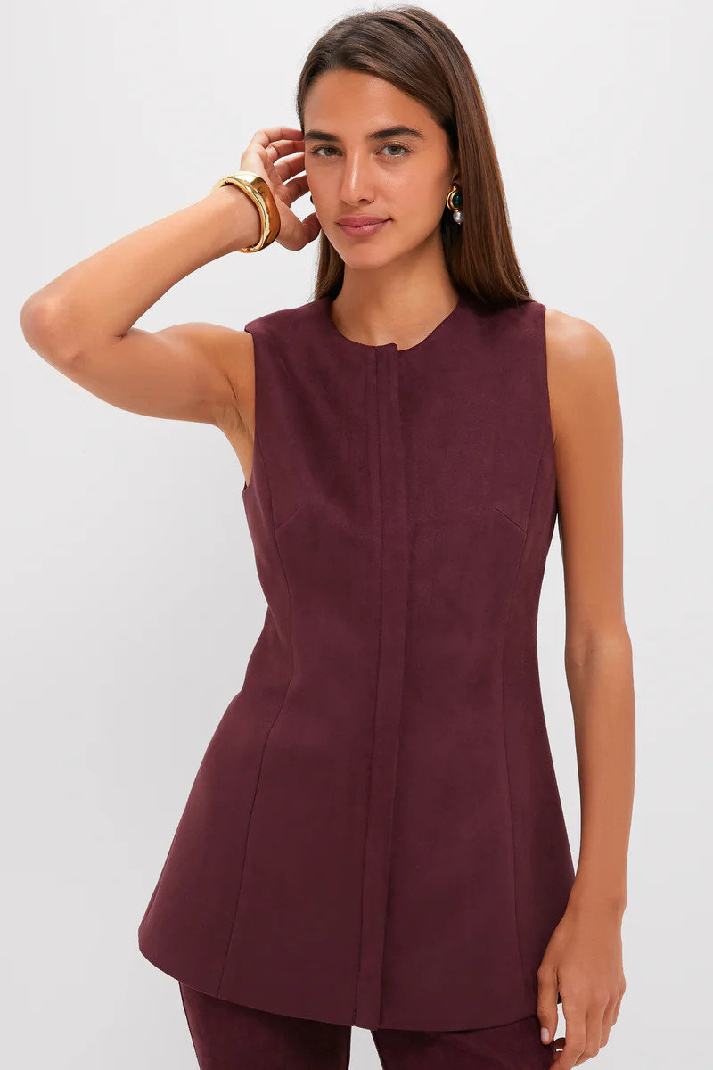 Winetasting Vegan Suede Rhoda Tunic Top | Tuckernuck (US)