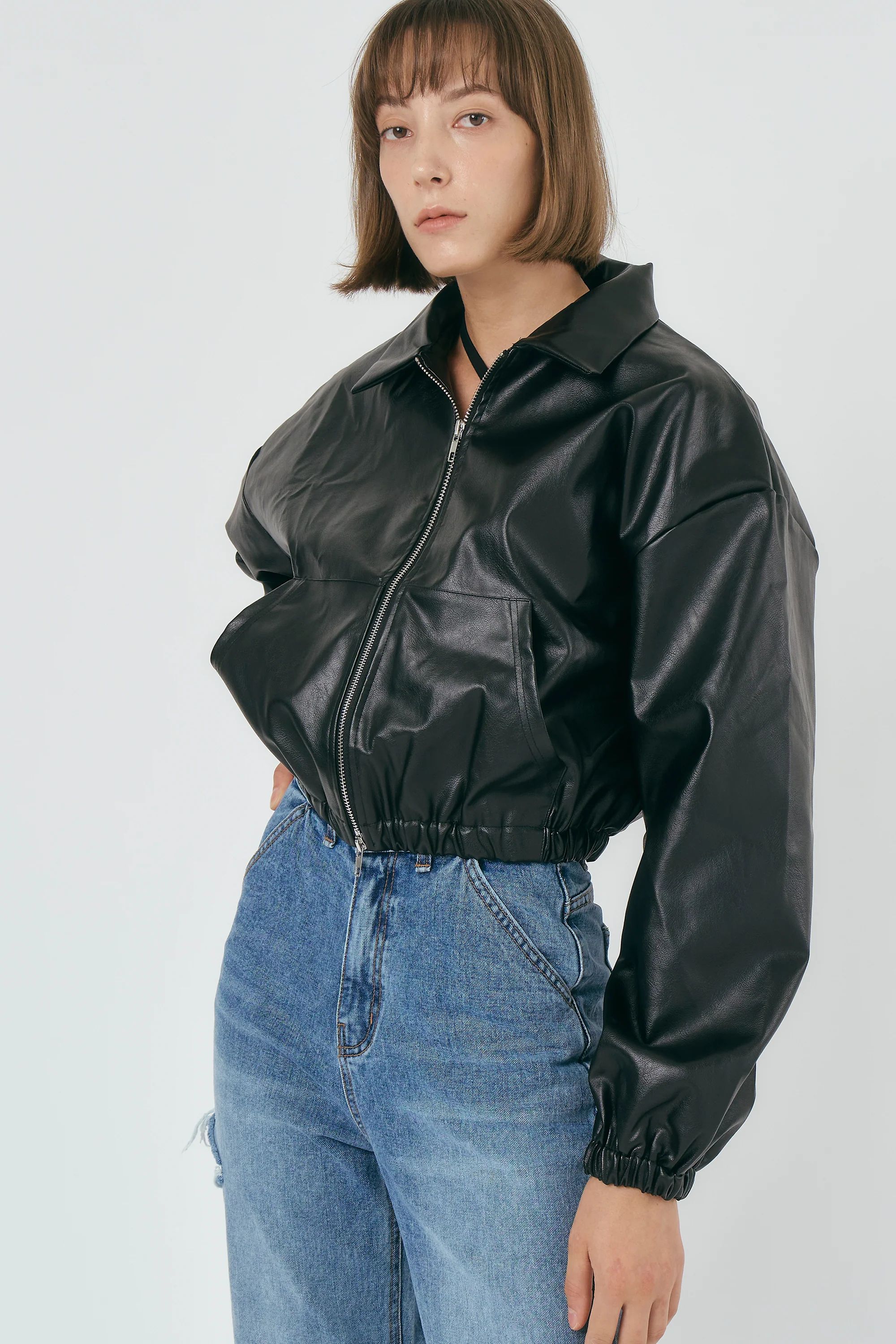 Ava Pleather Jacket | Storets (Global)