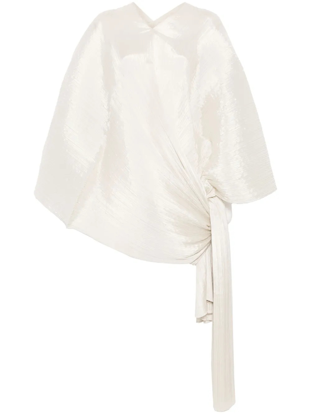 Pleats Please Issey Miyake Madame Kaftan Top | Neutrals | FARFETCH | Farfetch Global