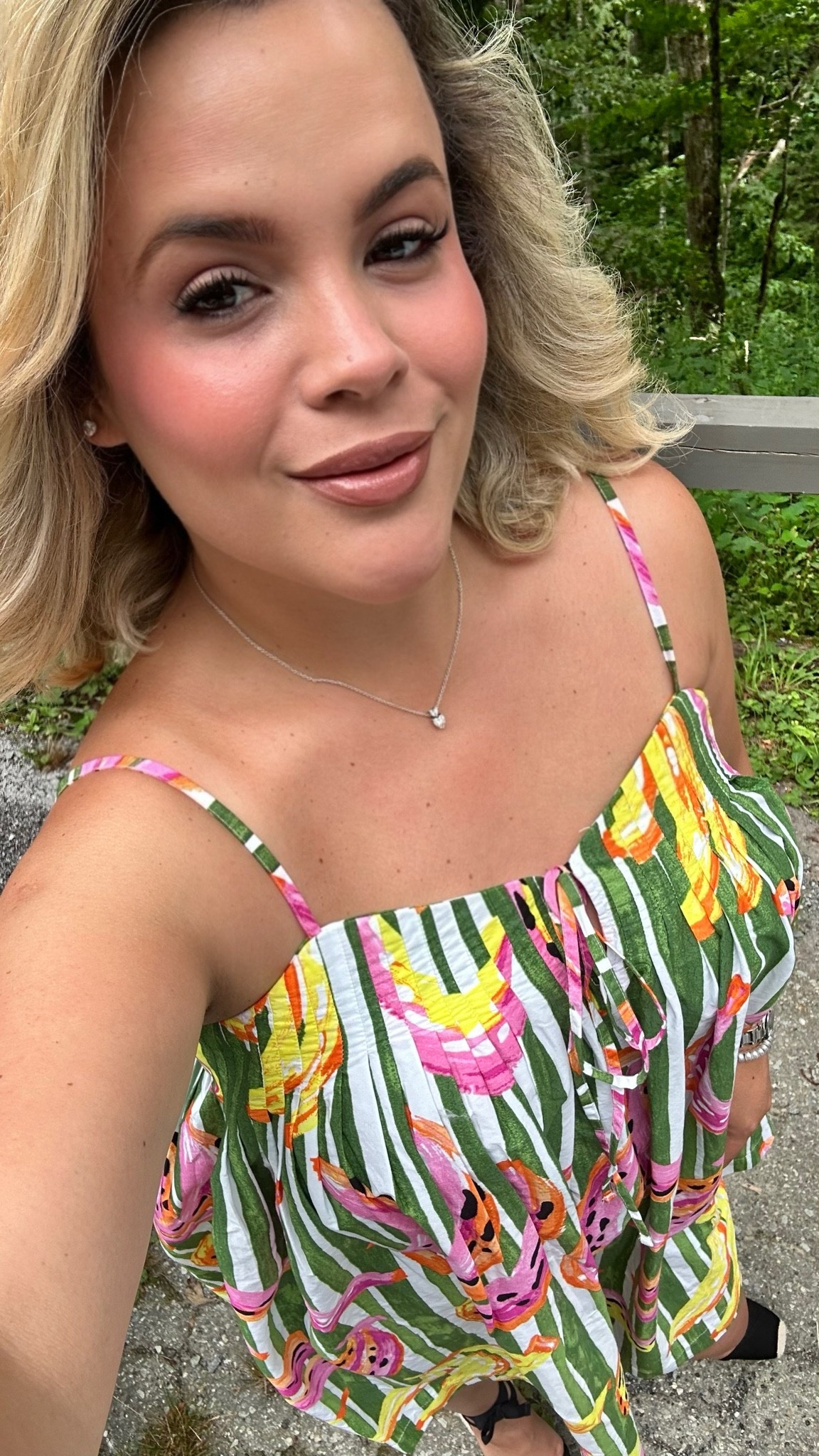 This Walmart dress is beautiful and comfortable for this summer days wearing size M