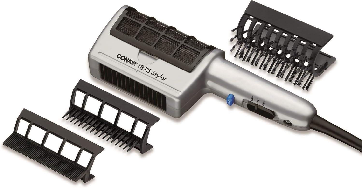 Conair 3-in-1 Styling Hair Dryer, 1875W Hair Dryer with 3 Attachments | Amazon (US)