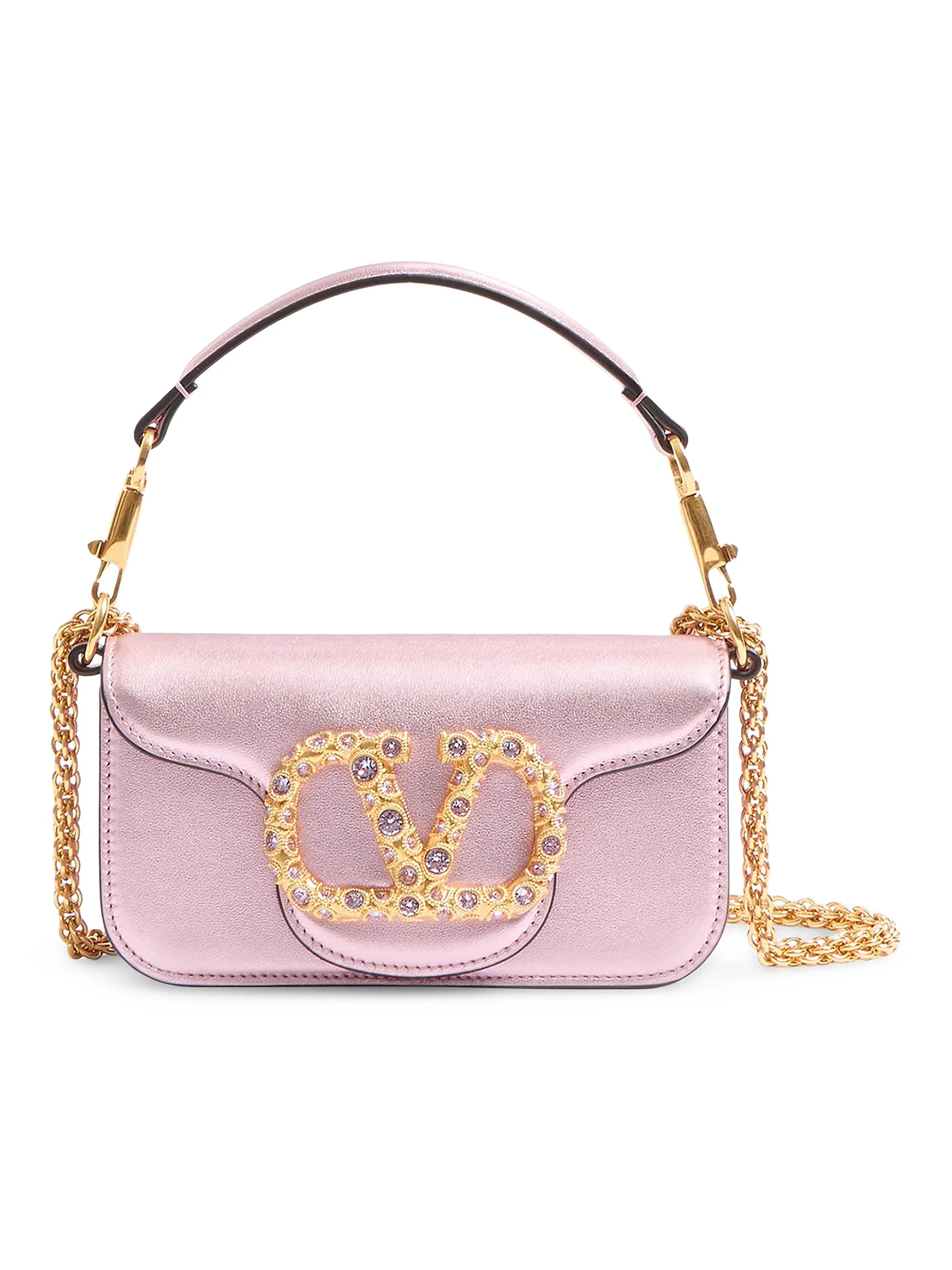 Locò Small Shoulder Bag in Laminated Calfskin | Saks Fifth Avenue