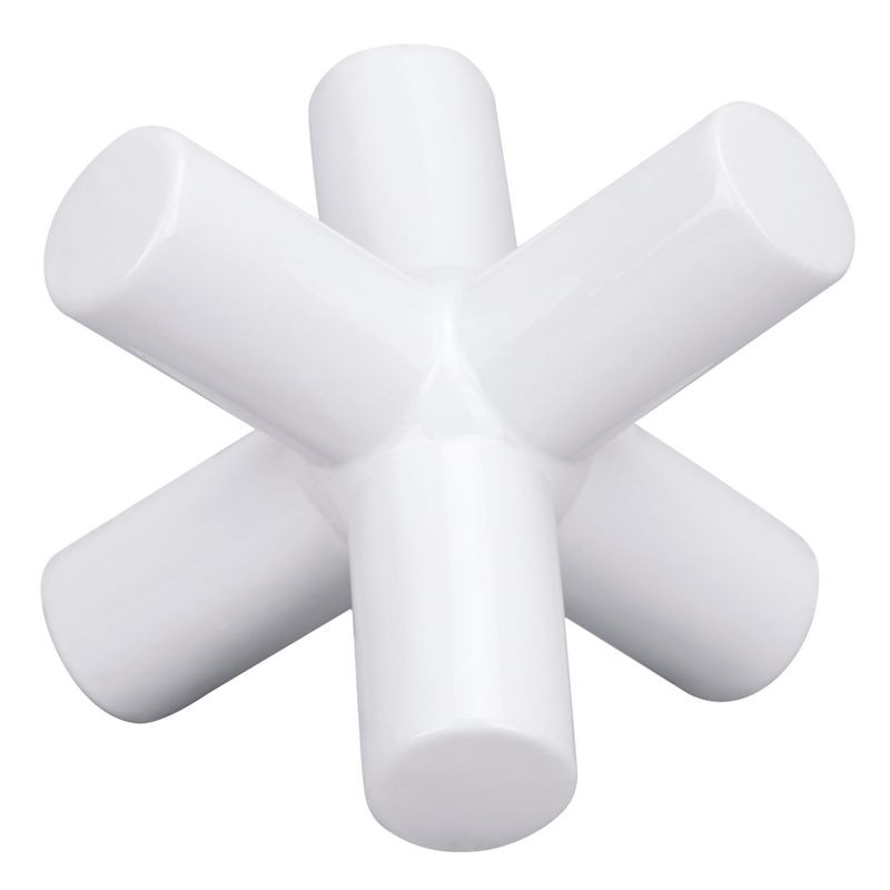 White Ceramic Jack Decor, 7" | At Home