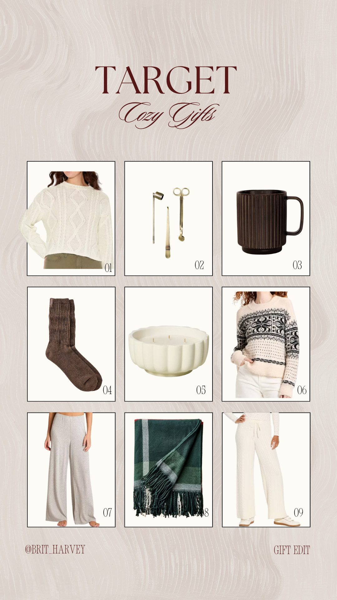 Cozy gifts from Target✨ Currently in stock with delivery before Christmas (at time of posting)

#targetfinds
#cozygifts
#holidayedit
#cozyseason
#everydayluxury
#winterdetails
#giftinspo
#ltkholiday
#ltkstyle
#founditattarget
#cozyhome
#shopthelook 

 