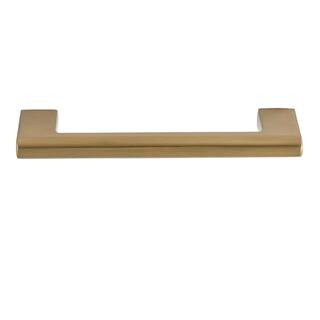 Sumner Street Home Hardware Vail 4 in. Center-to-Center Satin Brass Drawer Pull RL062128 | The Home Depot