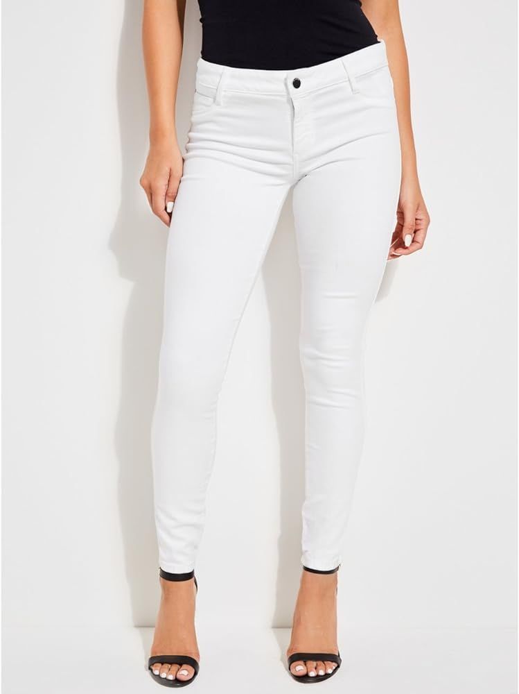 GUESS Women's Mid-Rise Stretch Skinny Jeans | Amazon (US)