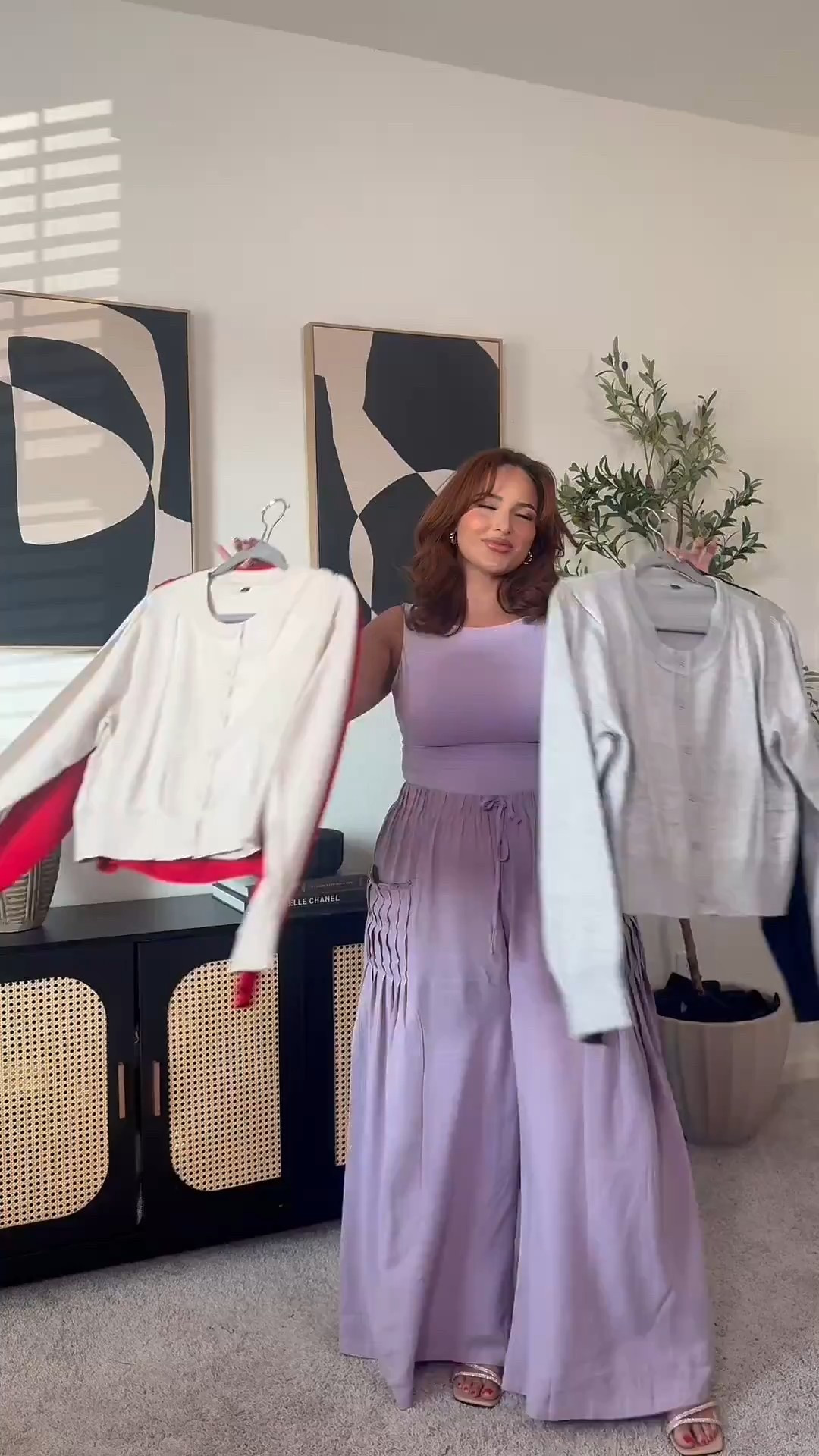 Must have fall layering piece | fall outfits | fall transition outfit 

Purple top: XL
Purple bottoms: XL

Outfit 1:
Pants: 16 they are long just as a heads up I’m 5’7
White square neck tank: XL
Res cardigan: XL

Outfit 2
Olive dress: XL has stretch but still tts
Flats run a half size big so size down!
Khaki cardigan: XL

Outfit 3
Grey cardigan: XL
Olive jeans: 16/XL 

Outfit 4:
Trousers: XL Long in color 006 khaki thin 
Black square neck top: XL
Black cardigan: XL 


#LTKWorkwear #LTKStyleTip #LTKFindsUnder50