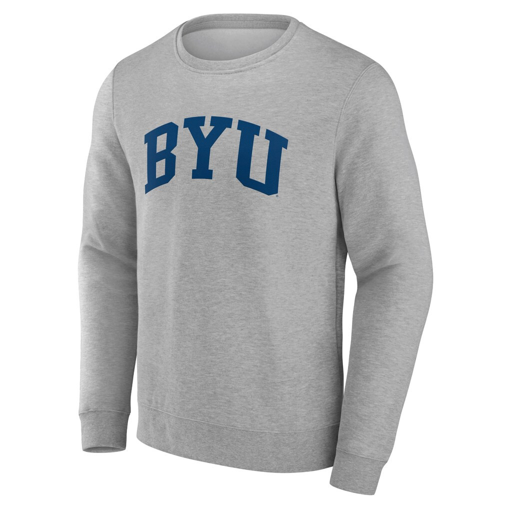 BYU Cougars Basic Arch Sweatshirt - Gray | Fanatics