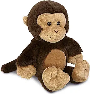 DolliBu Plush Monkey Stuffed Animal - Soft Huggable Brown Monkey, Adorable Playtime Zoo Monkey Pl... | Amazon (US)