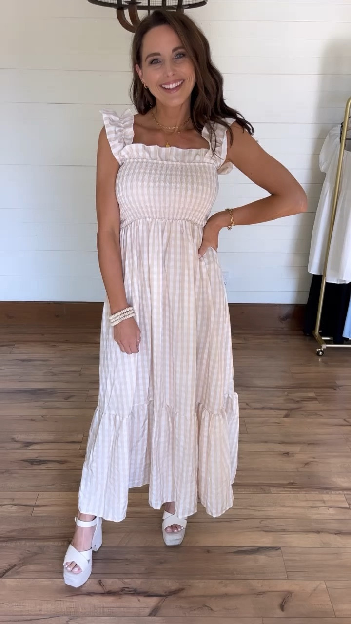 Amazon summer finds! Love this long, neutral smocked dress! 
Amazon outfit inspo, Amazon looks for less 

#LTKStyleTip #LTKFindsUnder50 #LTKSeasonal