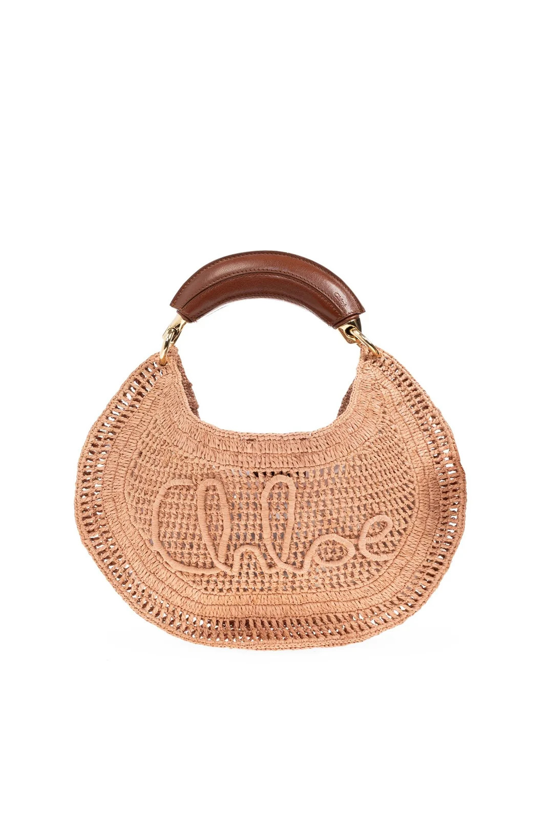 Chloé Summer Banana Woven Top Handle Bag | Cettire Global