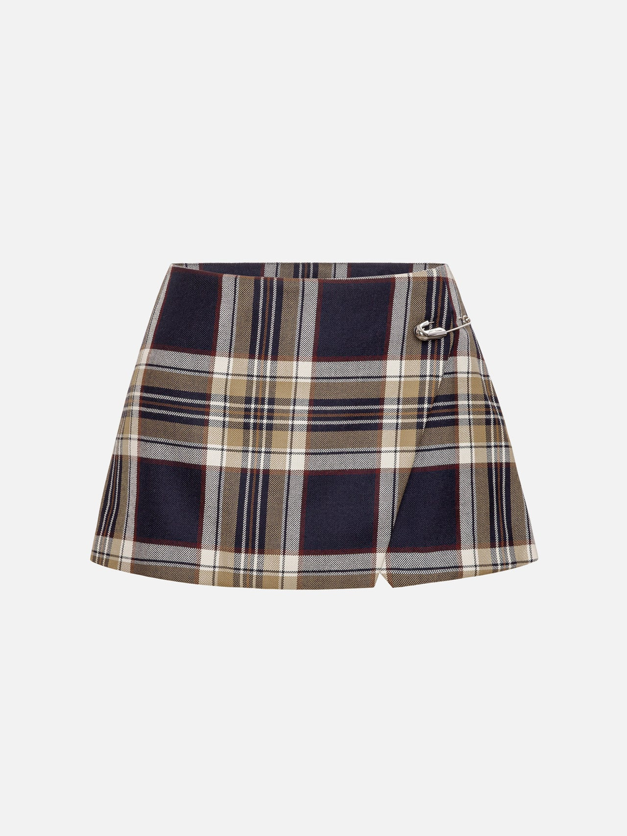THE CHECKMATE SKIRT NAVY MULTI | Frame Denim