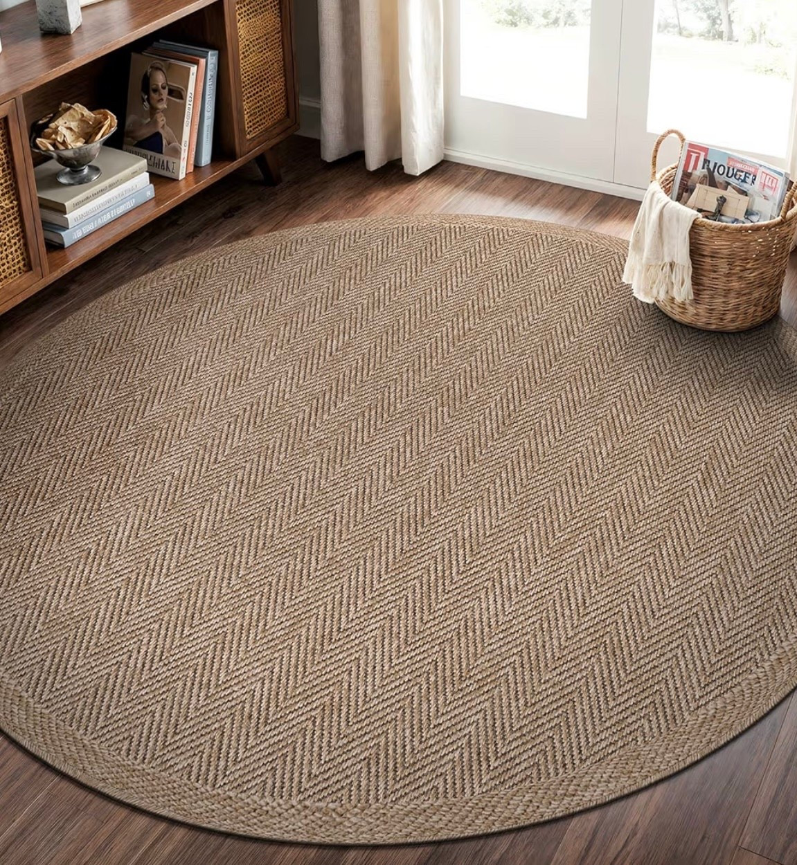 CAMILSON Easy Jute Round Rug 6ft Indoor Outdoor Natural Color Fiber Area Rugs for Living Room Patio and Kitchen Rug Herringbone Woven Design Easy-Cleaning Washable Outside Carpet Alfombras (6 Round)


#LTKU #LTKHome #LTKdayinmylife