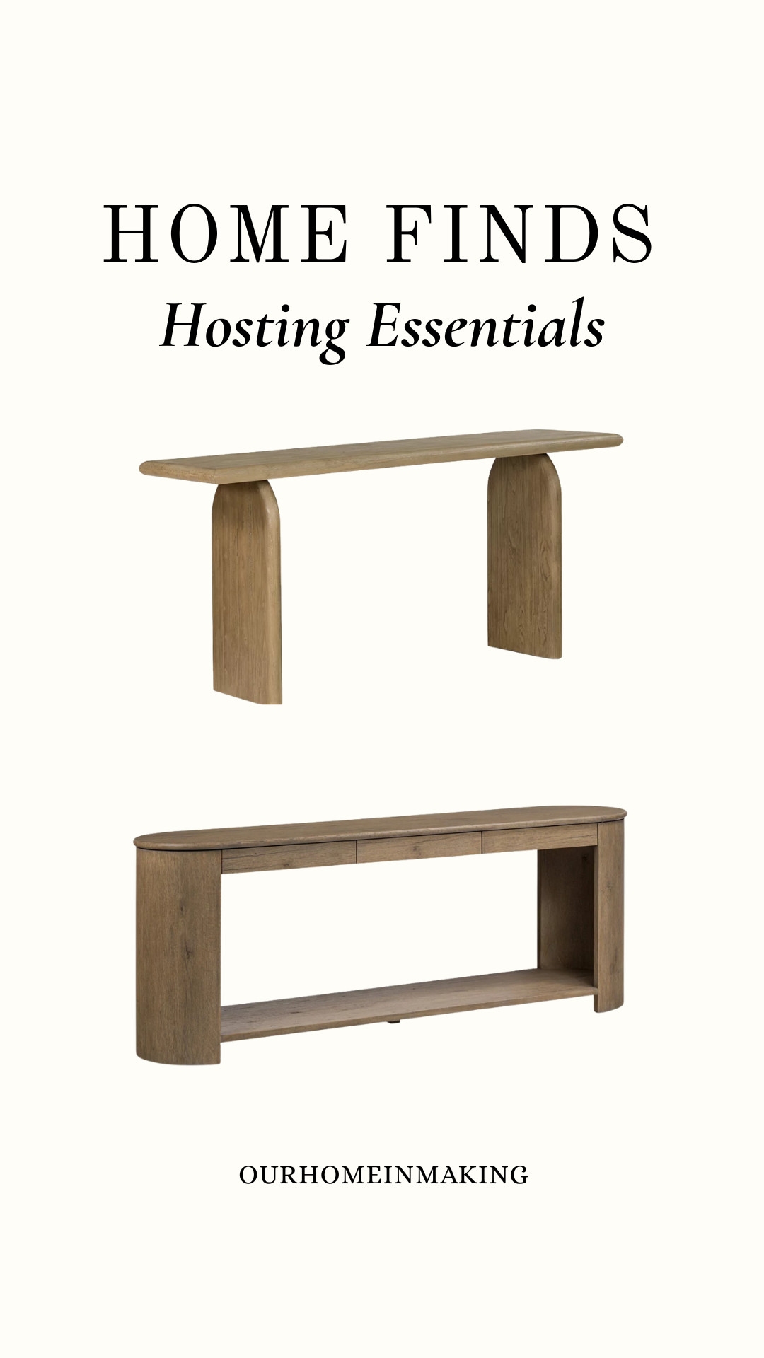 Wood console tables!! 

 #LTKHome #LTKSaleAlert