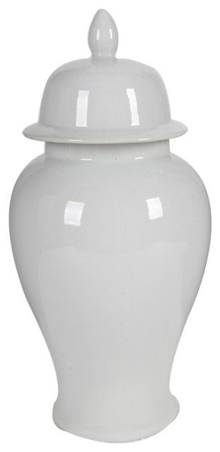 Medium Ceramic Ginger Jar, White | Houzz (App)