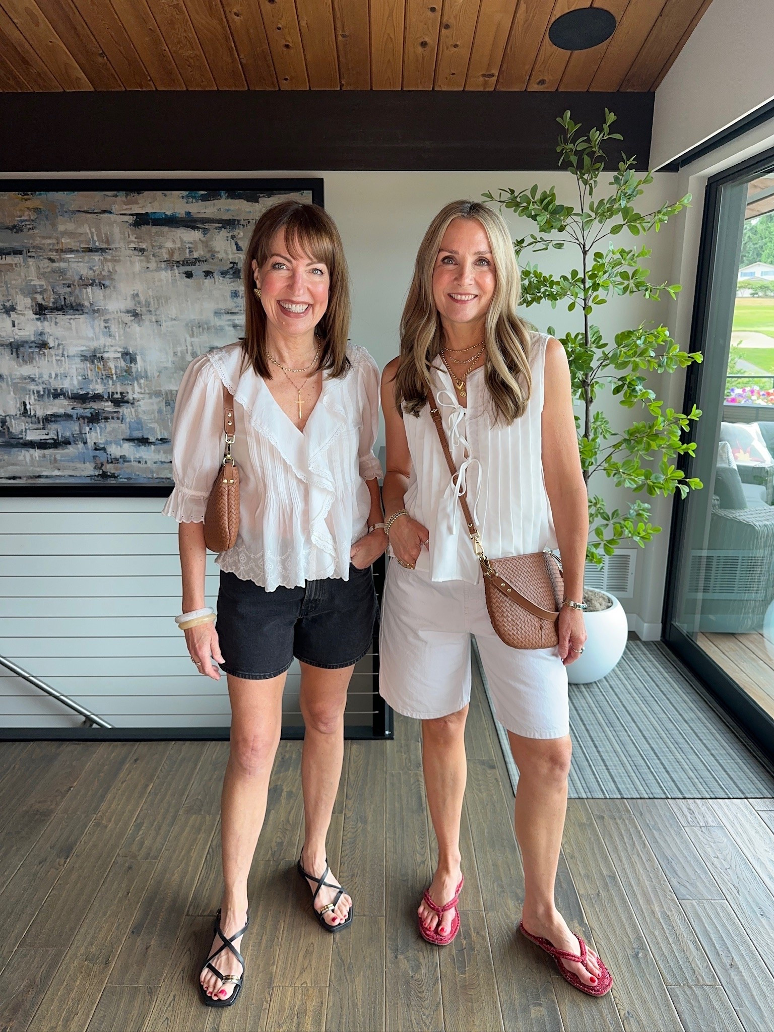 How we like to style white tops for summer! Neutrals are always a go-to.

#LTKgrwm #LTKootd #LTKOver40