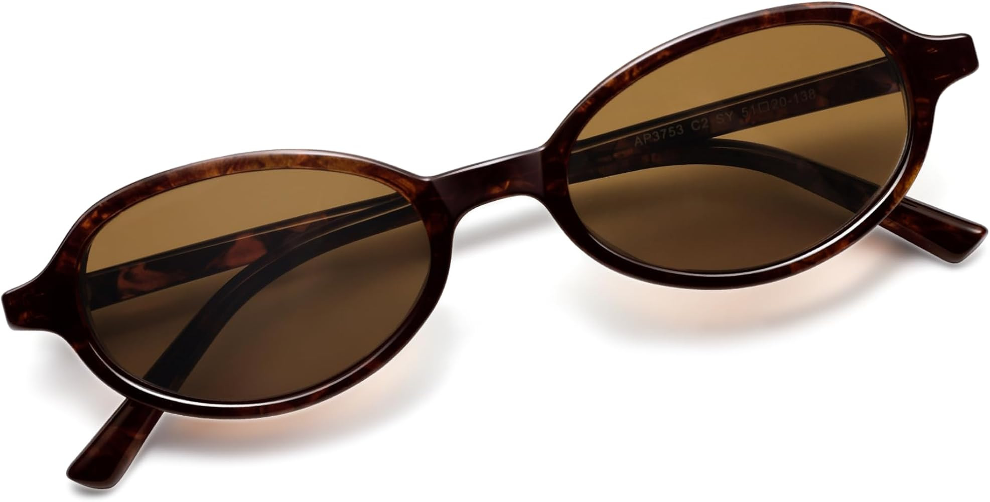 Appassal Retro Oval Sunglasses for Women Men Small Vintage Polarized 90s Designer Sunnies AP3753 | Amazon (US)