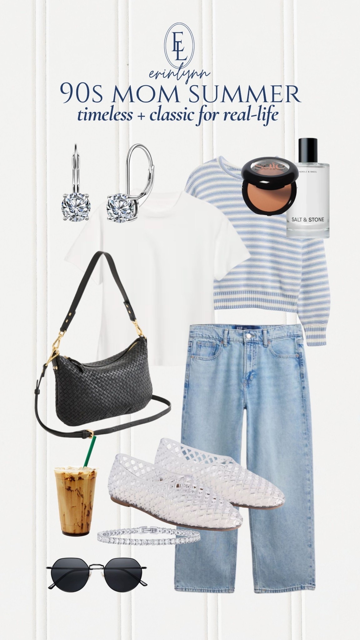 these are the kind of pieces i keep reaching for — easy summer denim, a simple tee, and the woven jelly flats that instantly make everything feel a little more elevated

summer outfits 2026, casual summer outfits, classic style outfits women, elevated everyday outfits, straight leg jeans outfit, white tee outfit ideas, jelly flats outfit, effortless summer outfits, coastal style outfits, preppy summer outfits, everyday outfit ideas women, timeless style outfits, capsule wardrobe summer, simple outfit ideas, travel outfits women