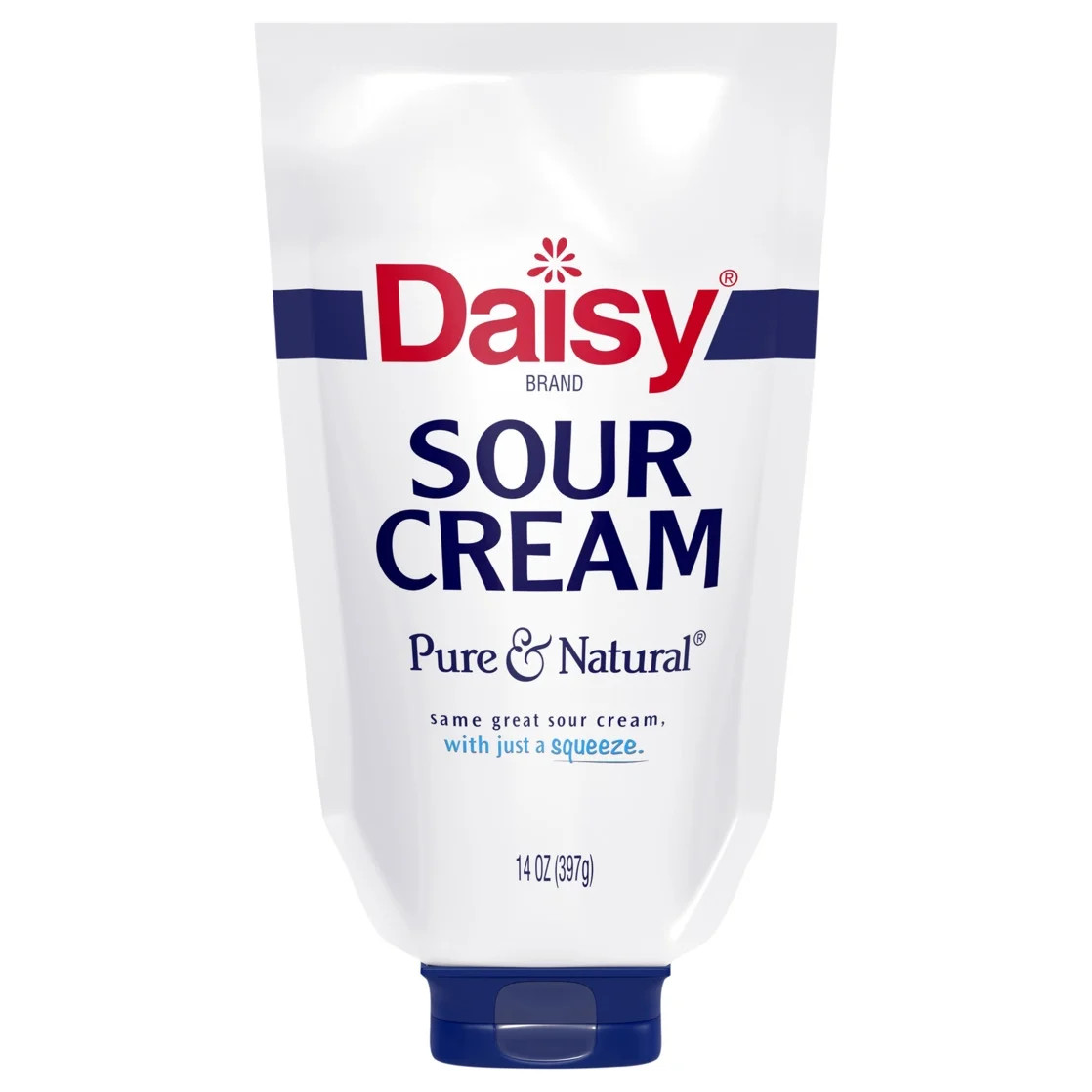 Daisy Pure and Natural Sour Cream, 14 oz Pouch (Refrigerated) | Walmart (US)