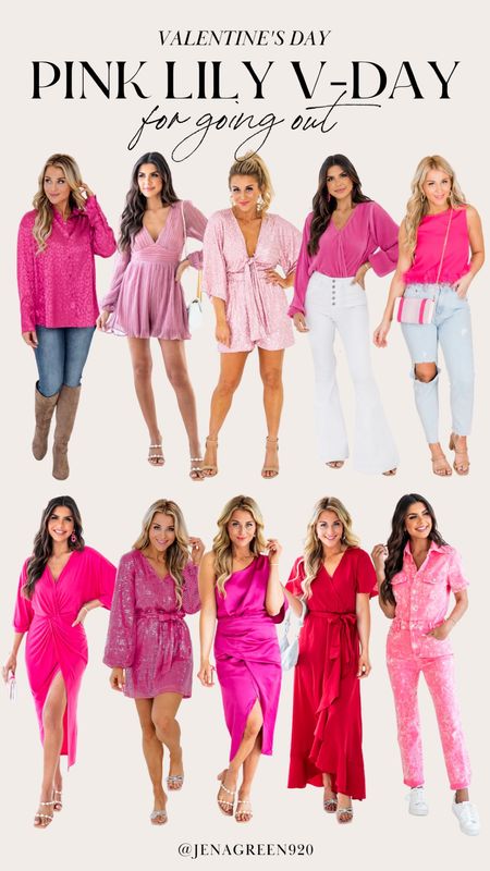 Pink Lily Valentines Day | Valentines Day Outfits | Vday outfit ideas | Pink Dresses | Pink Romper | Pink Jumpsuit

#LTKstyletip #LTKSeasonal #LTKunder100