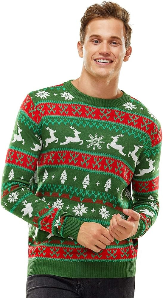 Ugly Christmas Sweater for Men, Hooded Unisex Women Xmas Hoodie Pullover for Party Festive Party | Amazon (US)