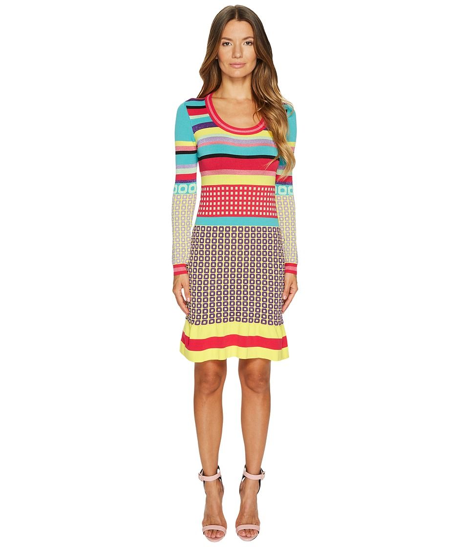 Boutique Moschino - Knit Multi Pattern Dress (Multi) Women's Dress | Zappos