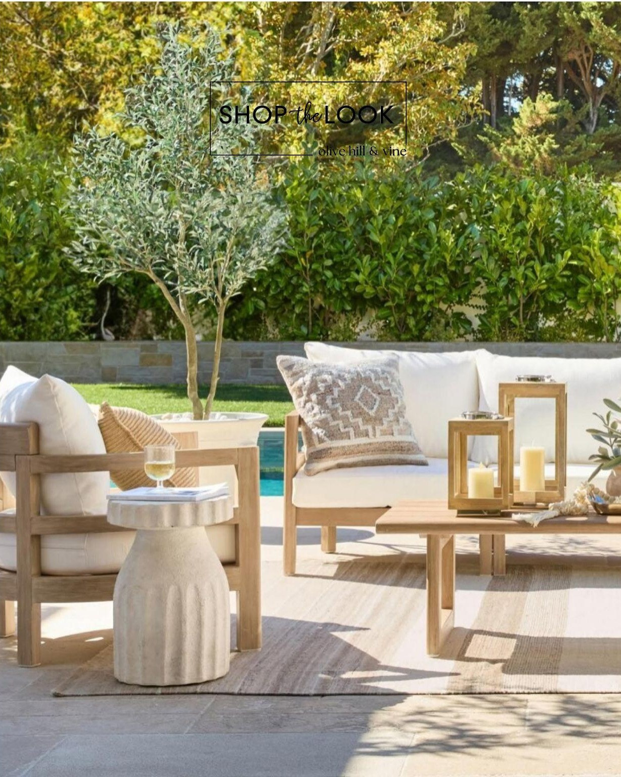 Sunlit neutrals and warm wood set the tone for this polished outdoor space. Sculptural accents, layered textures, and soft cushions make it feel relaxed yet refined—perfect for slow mornings or effortless evening hosting.

#LTKHome