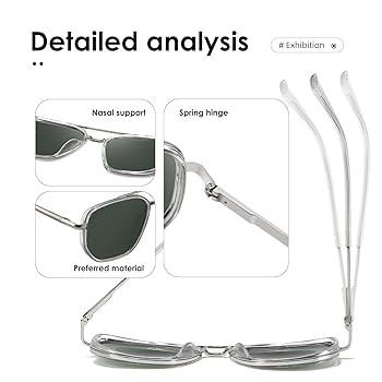 kimorn Polarized Aviator Sunglasses for Women Retro Square Frame Sun Glasses UV400 Protection Sha... | Amazon (US)