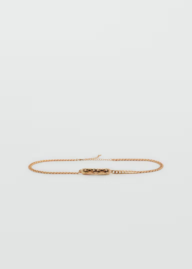 Metal chain belt - Women | MANGO United Kingdom | MANGO (UK)