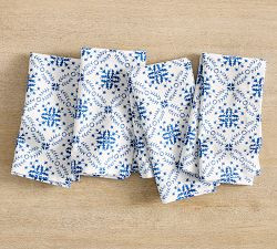 Mark D. Sikes Clementine Geometric Napkin​s - Set of 4 | Pottery Barn (US)