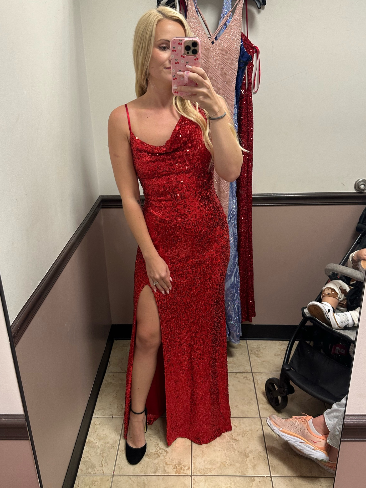 Gorgeous sequin red dress! Would go so well with the uniform. 🇺🇸🇺🇸 #militaryball #formaldress 

#LTKWedding