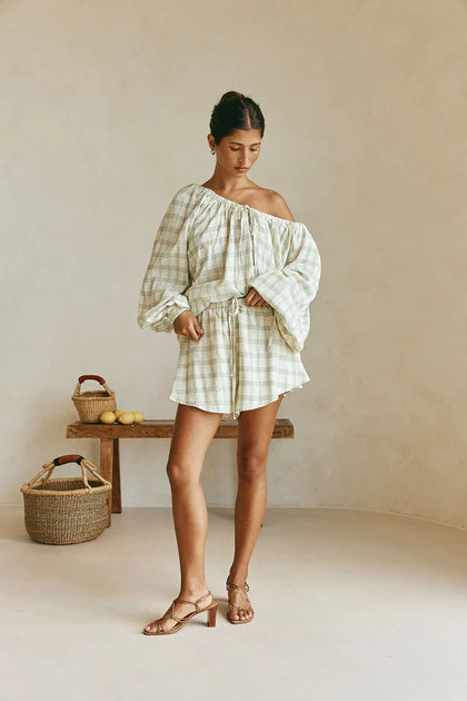 Tilli Shorts - Green | Sabo Skirt US