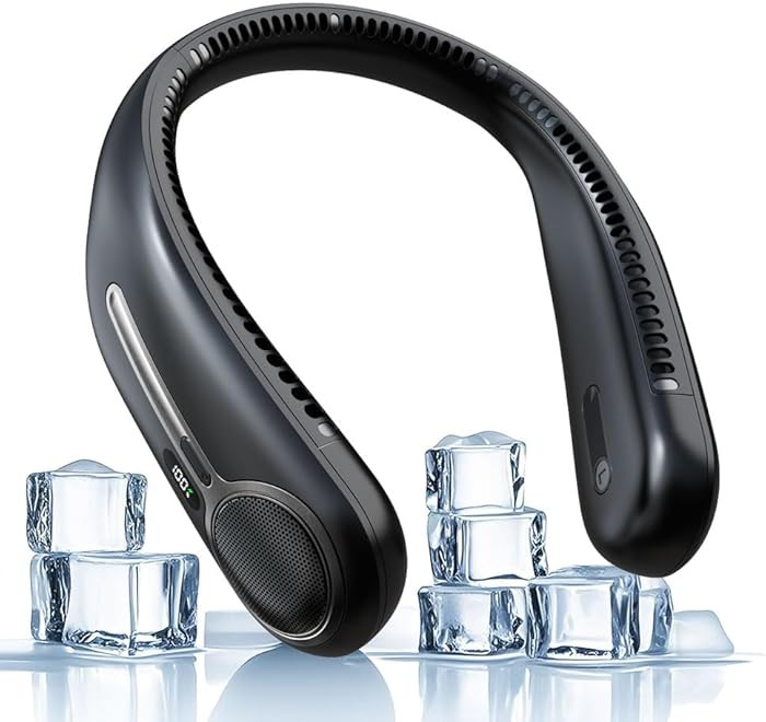 Portable Neck Fan,Hands Free Personal Wearable Bladeless Fan,6000mAh USB Rechargeable,360° Cooli... | Amazon (US)