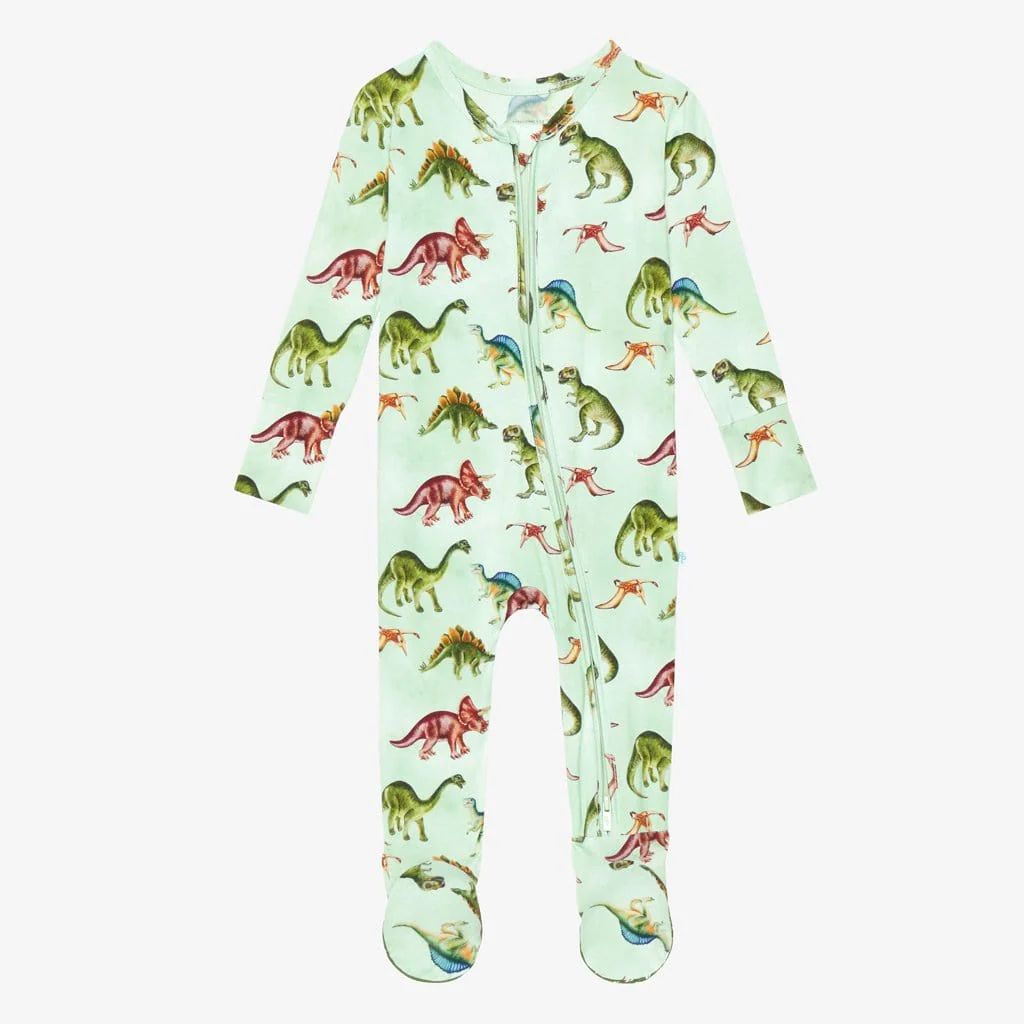 Dinosaur Baby Footed Pajamas | Buddy | Posh Peanut