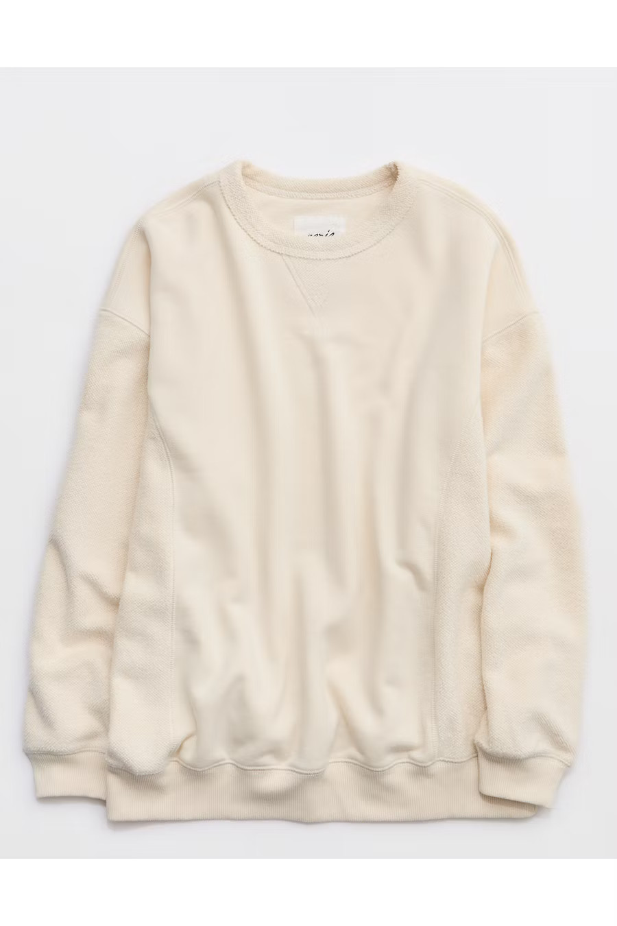 Aerie TrÃ¨s Chic Chenille Sweatshirt Women's Natural S | American Eagle Outfitters (US & CA)