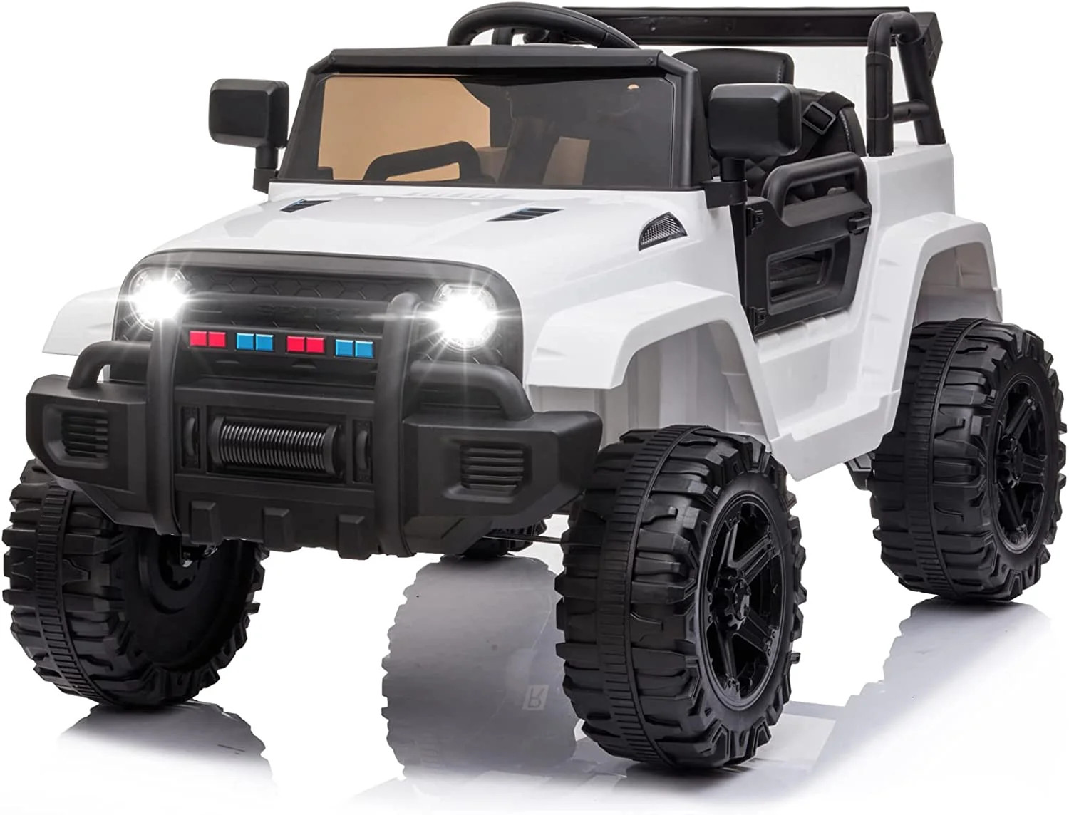 JOYMOR Ride on Truck with Remote Control, 4 Wheels 12V Battery Powered Kids Car, with LED Headlig... | Walmart (US)