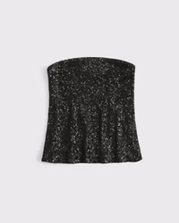 Long-Length Sequin Tube Top | Abercrombie & Fitch (US)