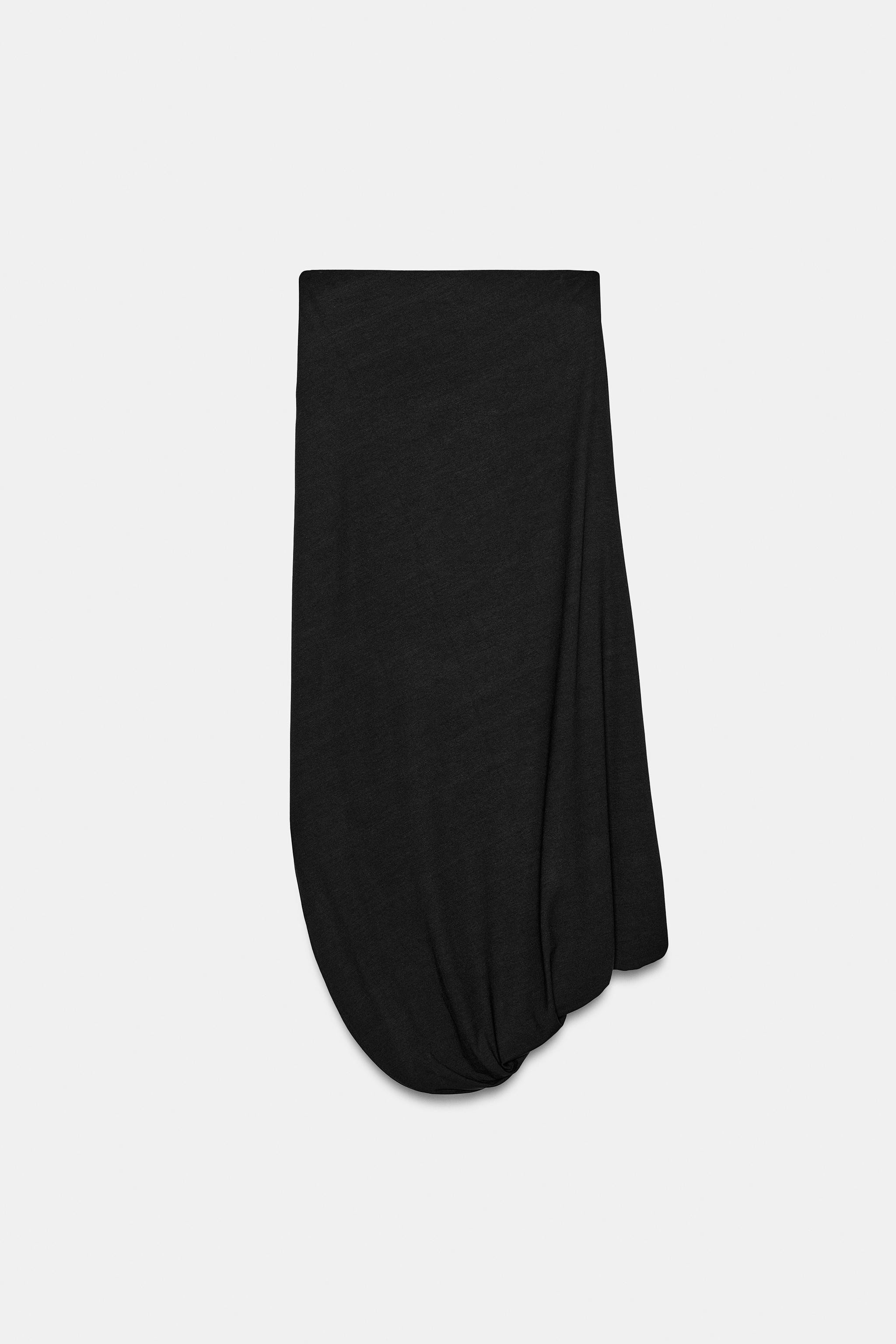 DRAPED MIDI SKIRT | Zara UK