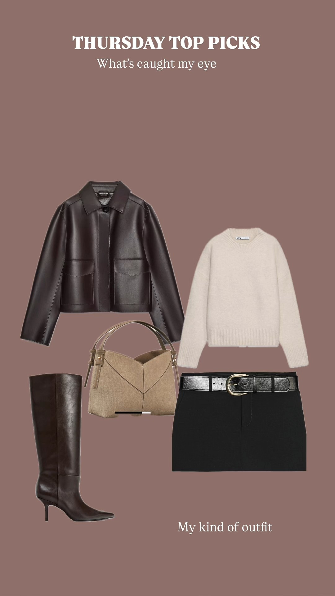 Thursday’s top picks …

Automatic cute auto outfits, knee-high booze, brown outfits, autumn trends, autumn fashion for fashion four trends miniskirt, leather coat, brown coats brownie hi

#LTKFashionMonth #LTKautumn