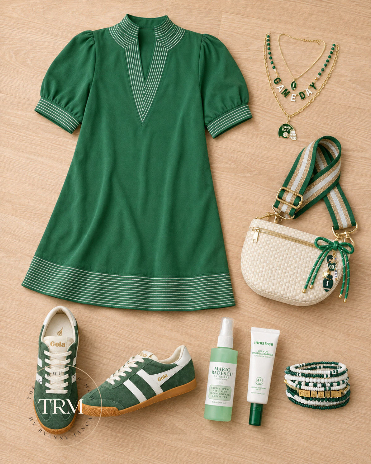 Green game day, DONE 💚 That shift dress + those Golas + a GAMEDAY necklace is my whole sideline vibe!

#FlyEaglesFly #GoPackGo #GoGreen #GoDucks #SicEm #GoIrish #GameDay #FootballMom

#LTKmomlife #LTKSeasonal #LTKActive