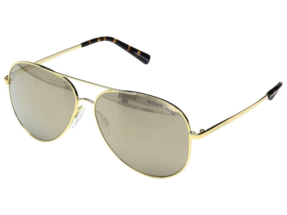 Michael Kors - Kendall MK5016 56mm (Gold/Light Brown Mirror/Dark Gold) Fashion Sunglasses | Zappos