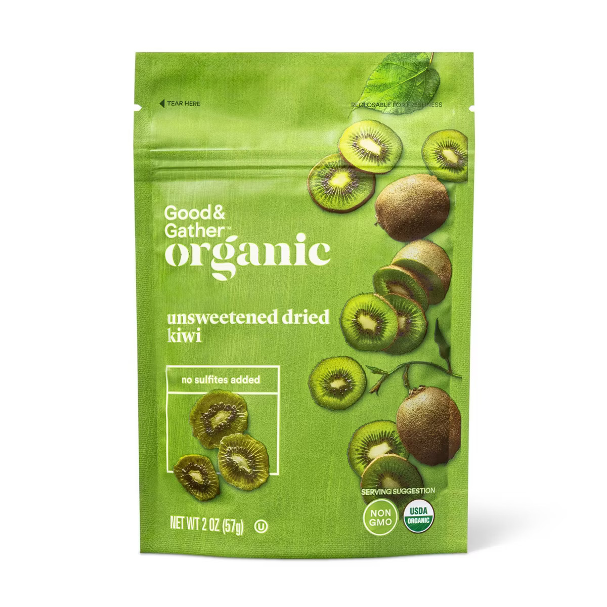 Organic Unsweetened Dried Kiwi - 2oz - Good & Gather™ | Target