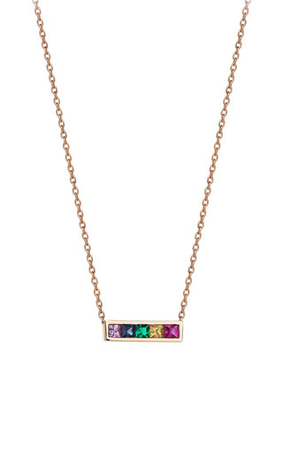 14K Rose Gold Multi-Stone Necklace | Moda Operandi (Global)