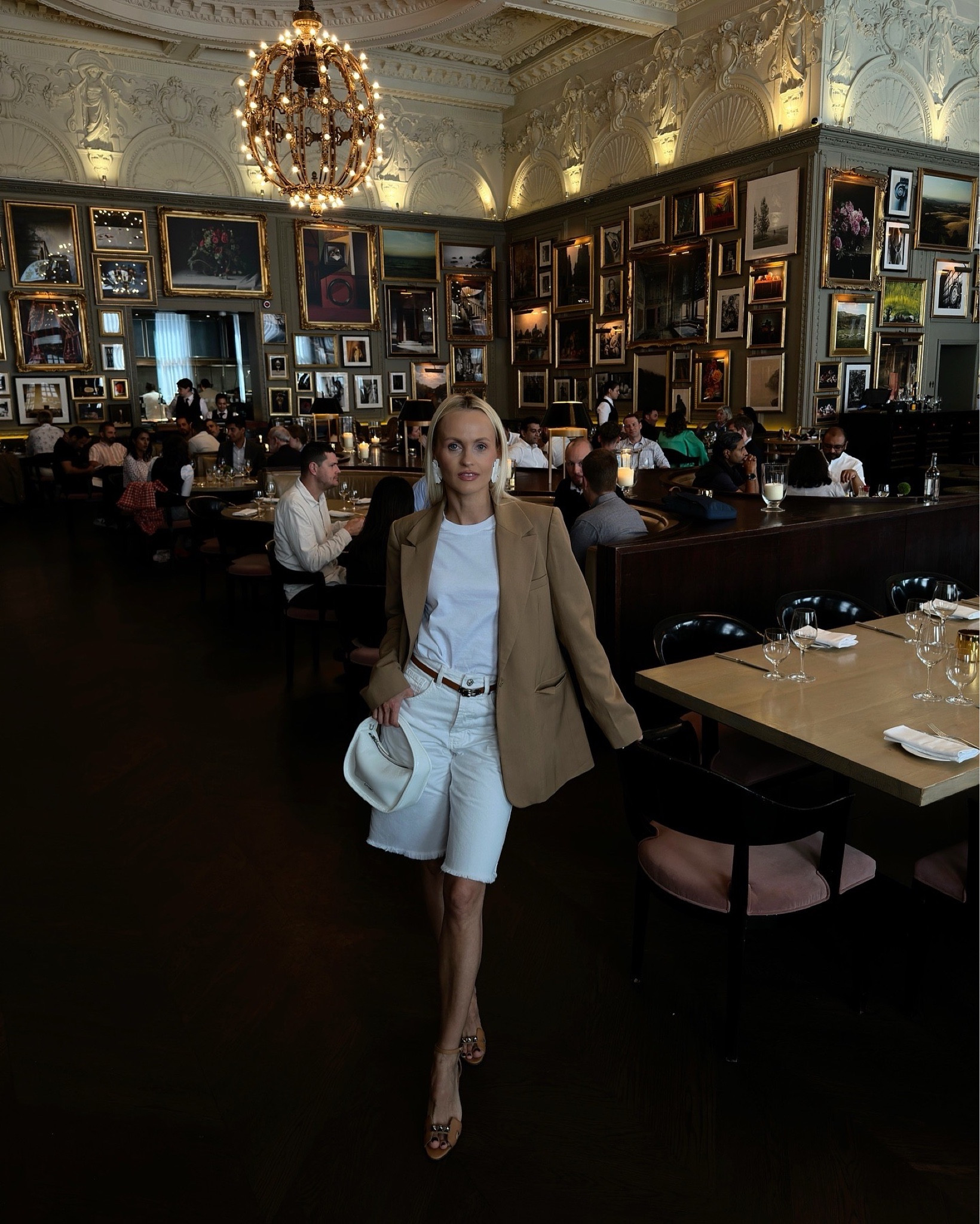 Midweek lunch look !!

Casual chic summer look with white bermuda denim shorts and little heel sandals, matching shoe blazer and belt detail to complement the white detailing. 

Etsy white flower earrings, Mango white T-Shirt and white denim bermuda shorts, &OtherStories beige blazer, Staud white patent leather bag, Hermes kelly belt and Premiere 70 sandals.

#LTKSummerSale #LTKeurope #LTKuk