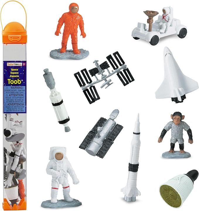 Safari Ltd Space TOOB With 10 Out Of-This-World Toy Figurines, Including 2 Astronauts, 1 Space Ch... | Amazon (US)