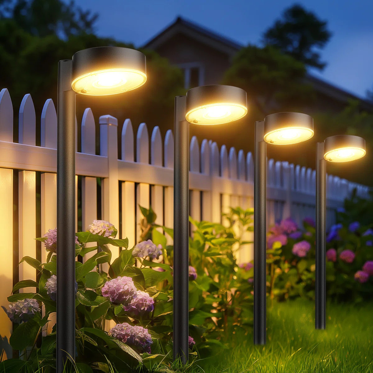 LETMY Black Low Voltage Solar Powered Integrated LED Pathway Light & Reviews | Wayfair | Wayfair North America
